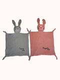 Personalized Baby Bunny Lovey Blanket